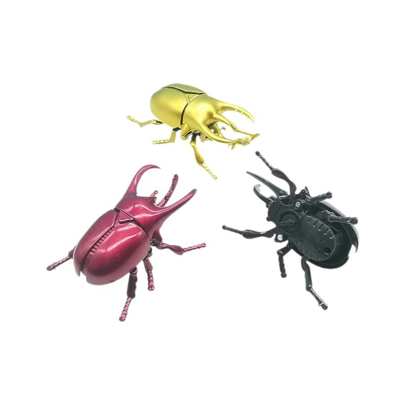 クリエイティブゼンマイカブトムシおもちゃ昆虫カブトムシシミュレーション動物ユニコーンカブトムシ機械モデル子供のおもちゃ|undefined