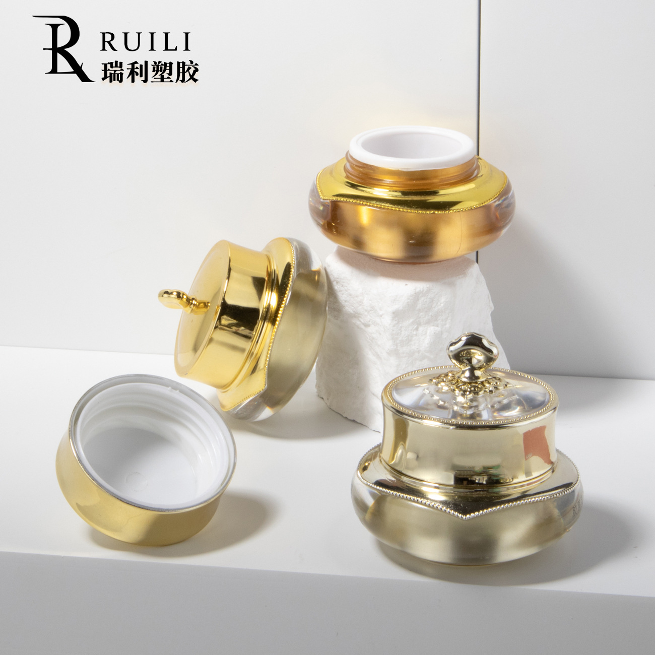 宫廷皇冠瓶贵妇膏霜瓶 祛斑霜瓶素颜霜分装瓶 高档面霜日晚霜瓶