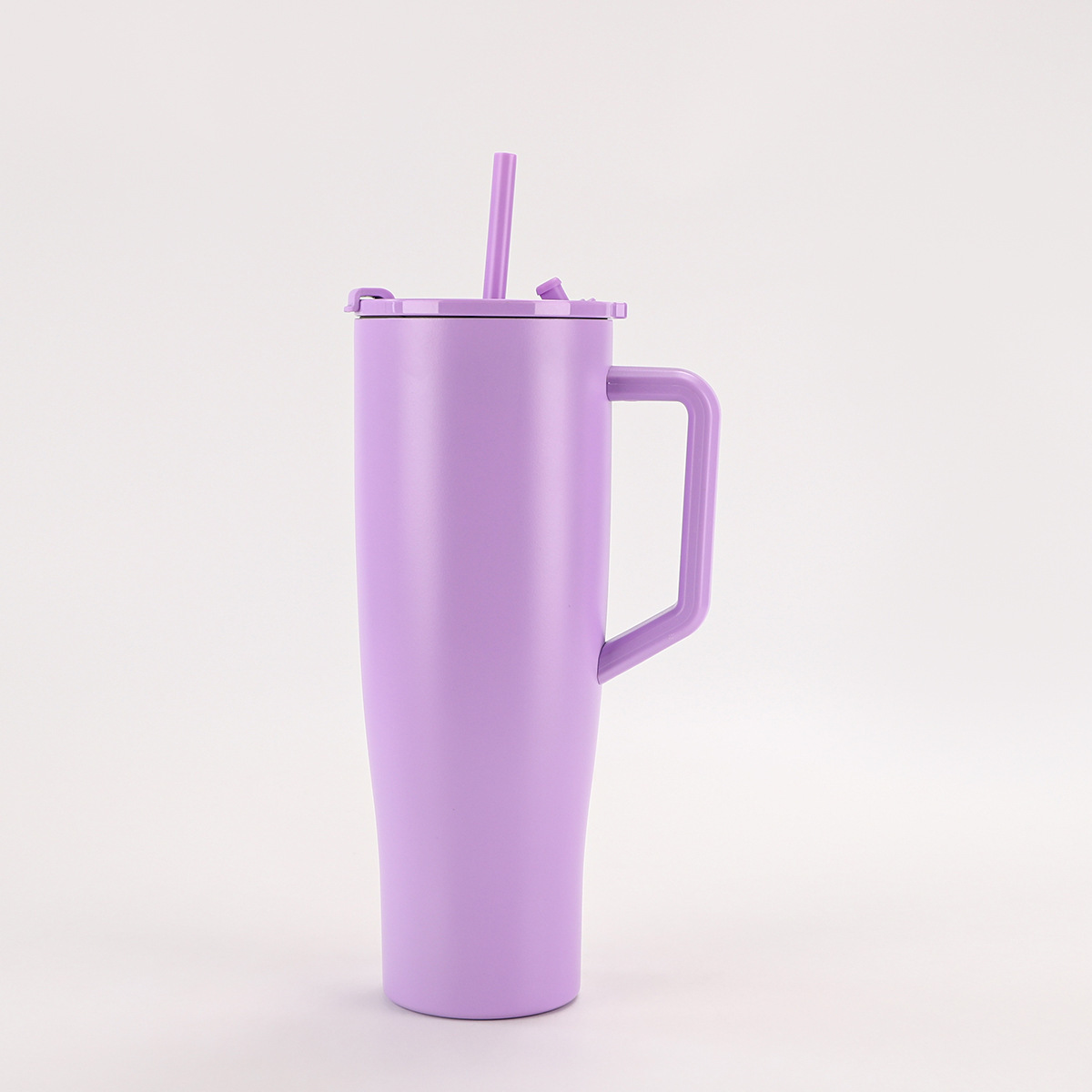 Transfronterizo 40oz mango de taza de automóvil 304 taza de aislamiento de vacío de acero inoxidable portátil de doble taza de paja de bebida