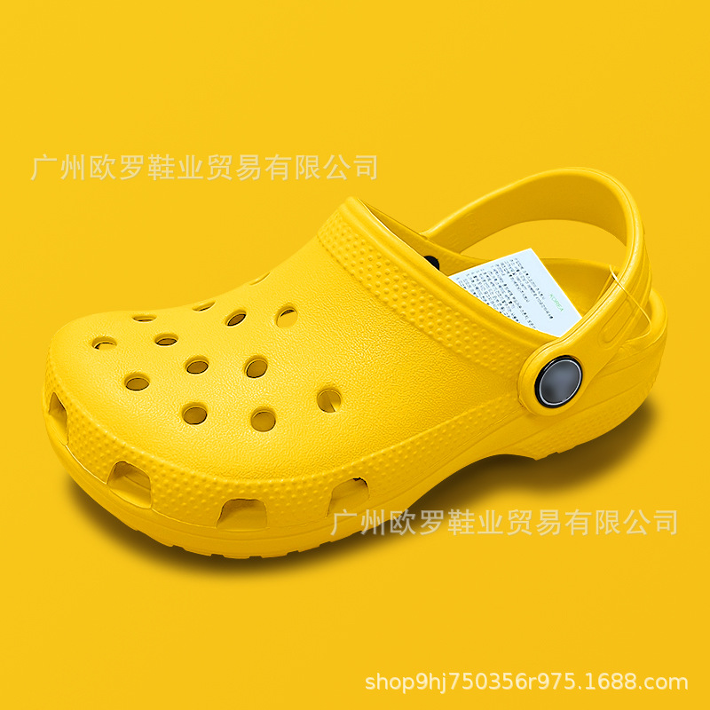 Cruz de zapatos de agujero para niños estrellas clásicas suelas blandas sandalias de playa zapatillas al por mayor