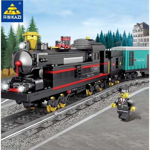 Kaizhi building block train 98220-98253 electric track Fuxing train 98228-98229 assembly toys