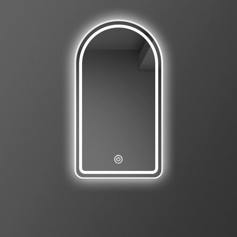 Baño espejo de busto inodoro arco diseño estilo nórdico peluquería espejo marco de alambre