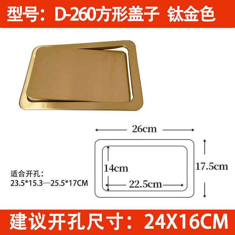 Encimera empotrada cubierta basculante basura puede Flip cubierta de acero inoxidable cubierta basculante cocina lavabo herramientas cubierta oculta