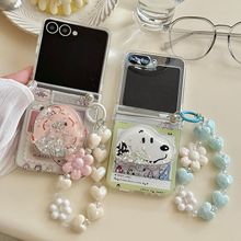 卡通史努比三星适用zflip7手机壳折叠屏7FE女款防摔全包保护套5/6