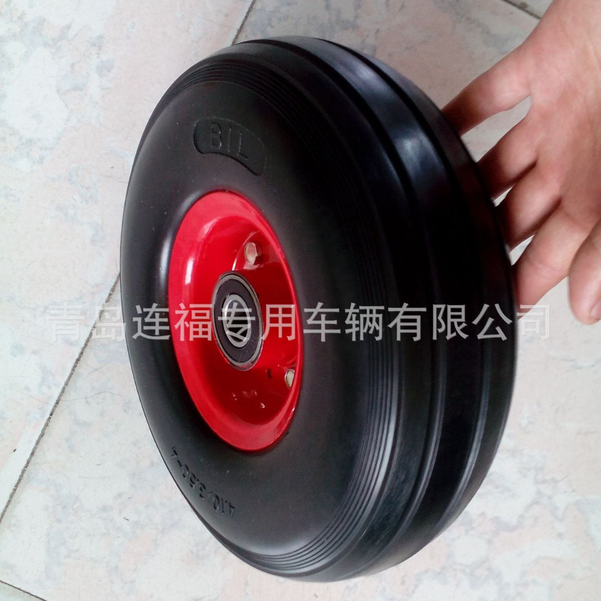 供应外贸3.50-4直纹PU轮胎  实心轮子  聚氨酯实心胎  欢迎洽谈