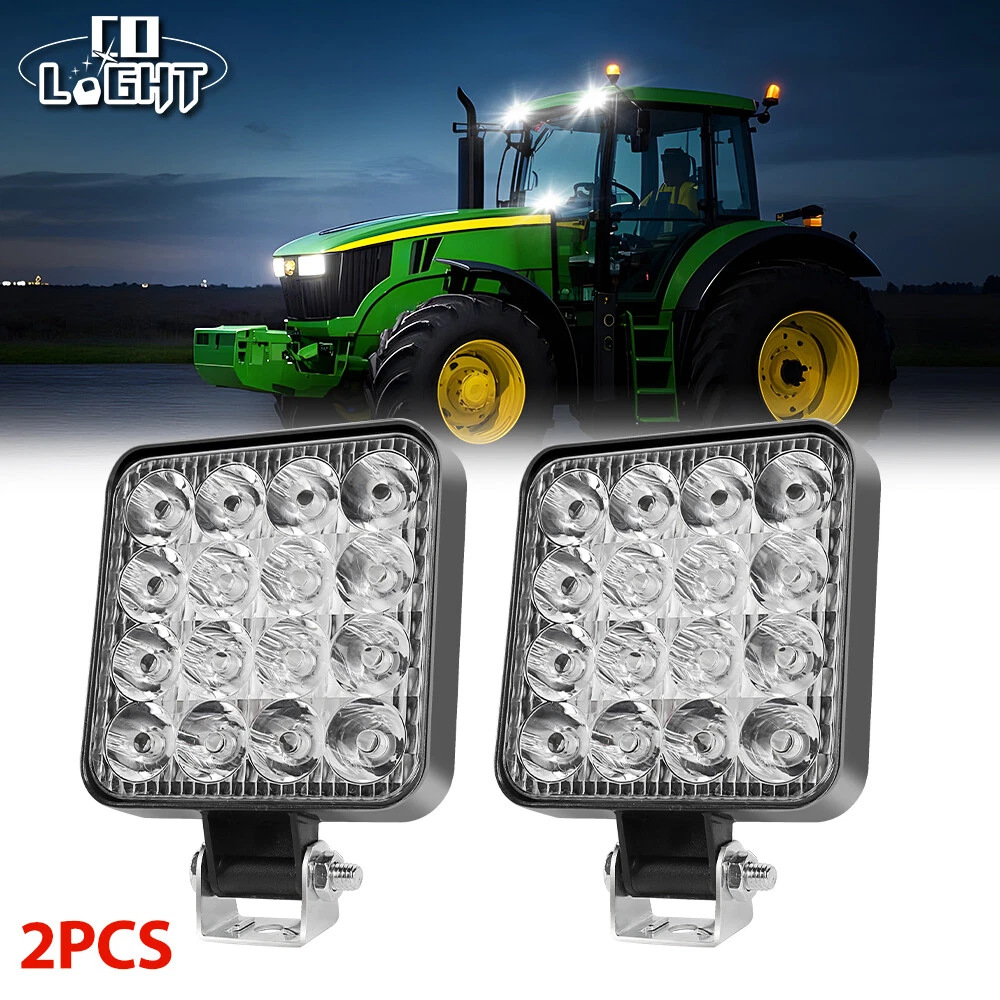 Auto LED lámpara de trabajo mini 16LED 48W lámpara de trabajo lámpara diurna lámpara auxiliar para vehículos todoterreno lámpara de reforma