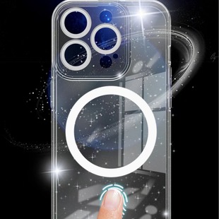 NEW NEW Transparent Glitter Magnetic M4 11pro 12PROMAX 13MINI, 14pro 15 Protective Case