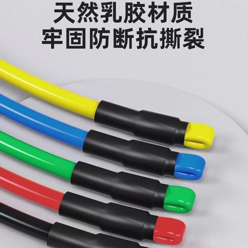 11 piezas de conjunto de cuerda de tensión combinada conjunto de ejercicios físicos de expansión de pecho equipo de ejercicios físicos de forma de cuerda de resistencia tensor multifuncional