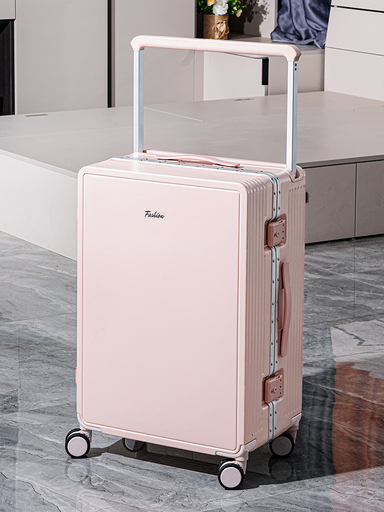 New Travel Luggage Wide Handle Trolley Case Unisex Student 24 Inch Carry-on Password Box Silent Universal Wheel Suitcase Lightweight