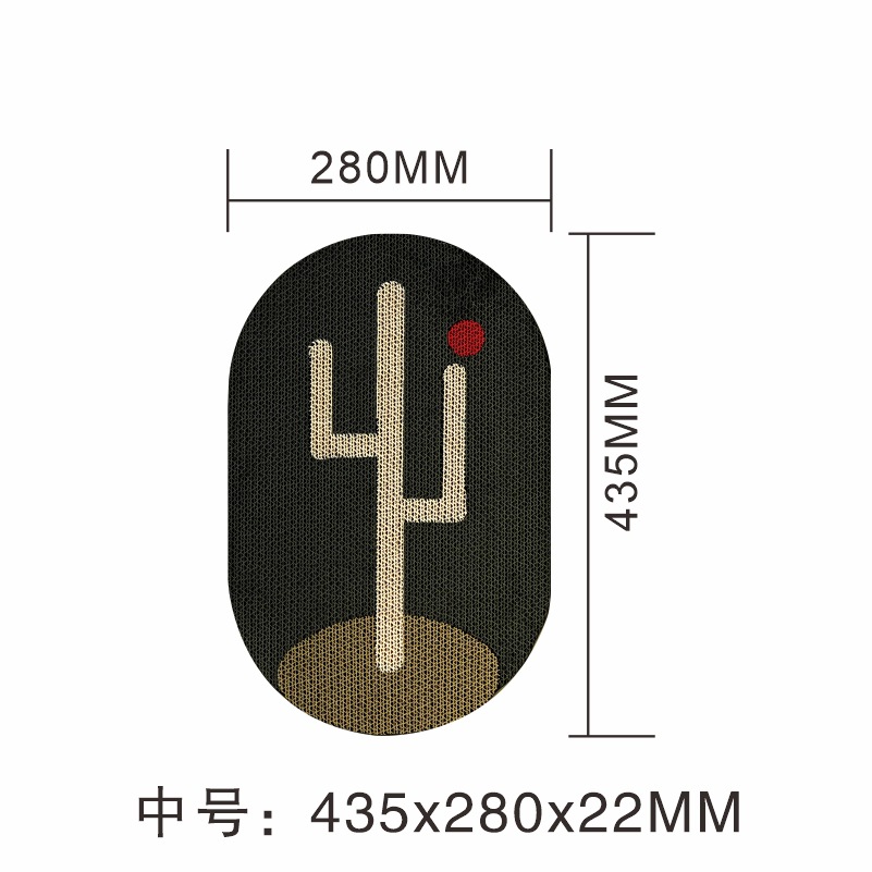 선인장 꽃 검정색 배경 중간 크기