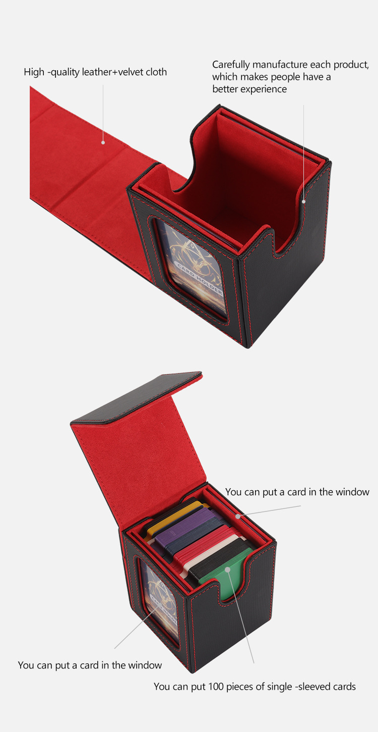 Kaartendoos voor magic the gathering van pu lederen opslag_voghion.com