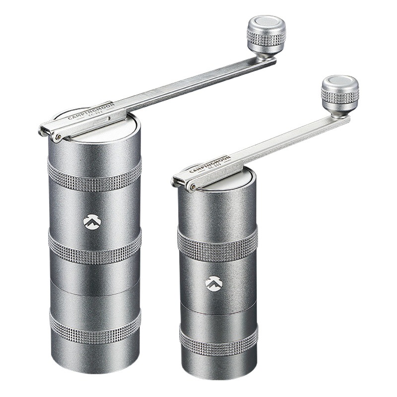 Koman-molinillo de café italiano elaborado a mano, estilo acampada al aire libre, núcleo de molienda de acero inoxidable, molinillo de café plegable con manivela