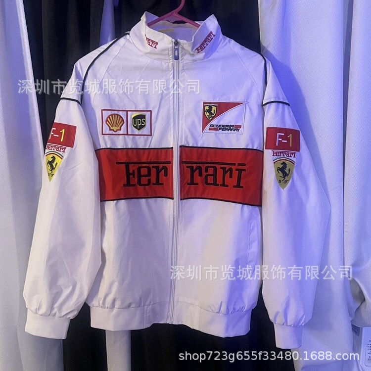F1 Embroidered Racing Suit American Cycling Motorcycle Suit Casual Porsche Jacket Cross-Border Best-Selling European and American Style Jacket