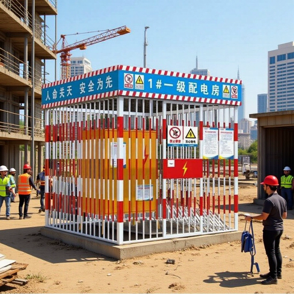 Защитный навес для распределительной коробки в Гуандуне, строительная площадка, стандартизированный утолщенный непромокаемый навес, непромокаемый и противоударный защитный навес первого и второго уровня