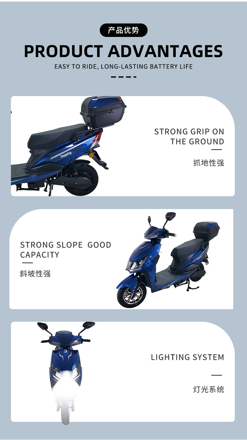 Warwolf 8th Generation High-Speed Electric Motorcycle Adult Sports Commuting Electric Scooter Factory Cross-Border Export Supply