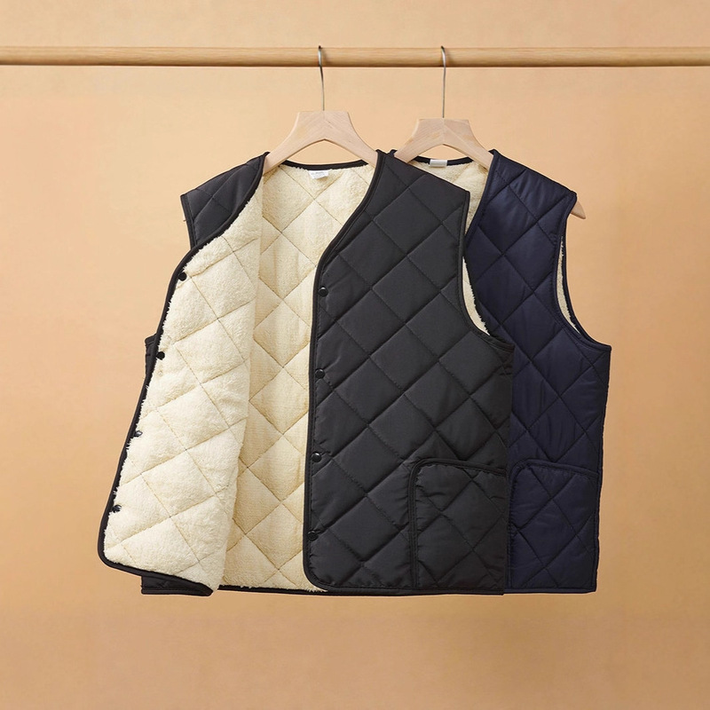 Autumn and Winter Middle-Aged and Elderly Men's Velvet Cotton Vests, Lightweight Inner and Outer Wear, Cashmere Liner Vests, One Piece Wholesale Autumn and Winter Middle-Aged and Elderly Men's Velvet Cotton Vests, Lightweight Inner and Outer Wear, Cashmere Liner Vests, One Piece Wholesale