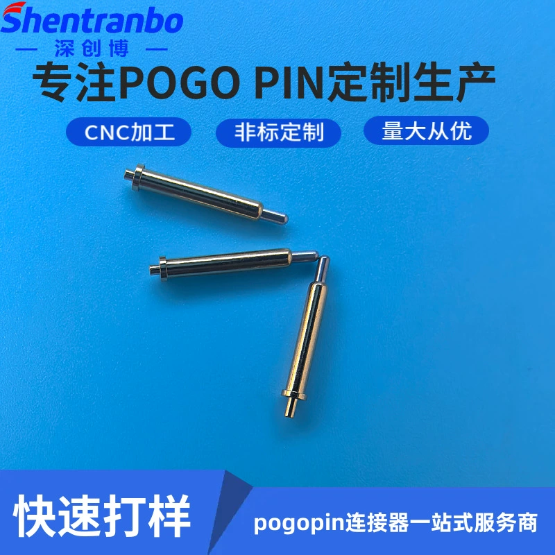 Пружинный проводящий зонд Pogopin, пружинный наперсток, позолоченный Pogopin, изгиб боковой сварки, прямой штекерный разъем
