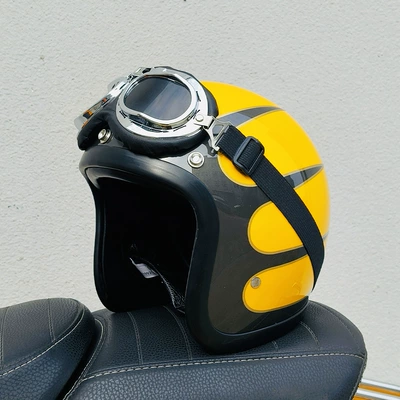 Motosiklet kaskı (dəbilqə): Helmet Dropshipping - yellow-flower-aviator-glasses-s