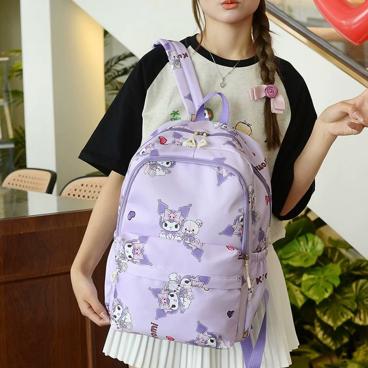 Cute backpack, fashionable shoulder bag, for secondary school, for students