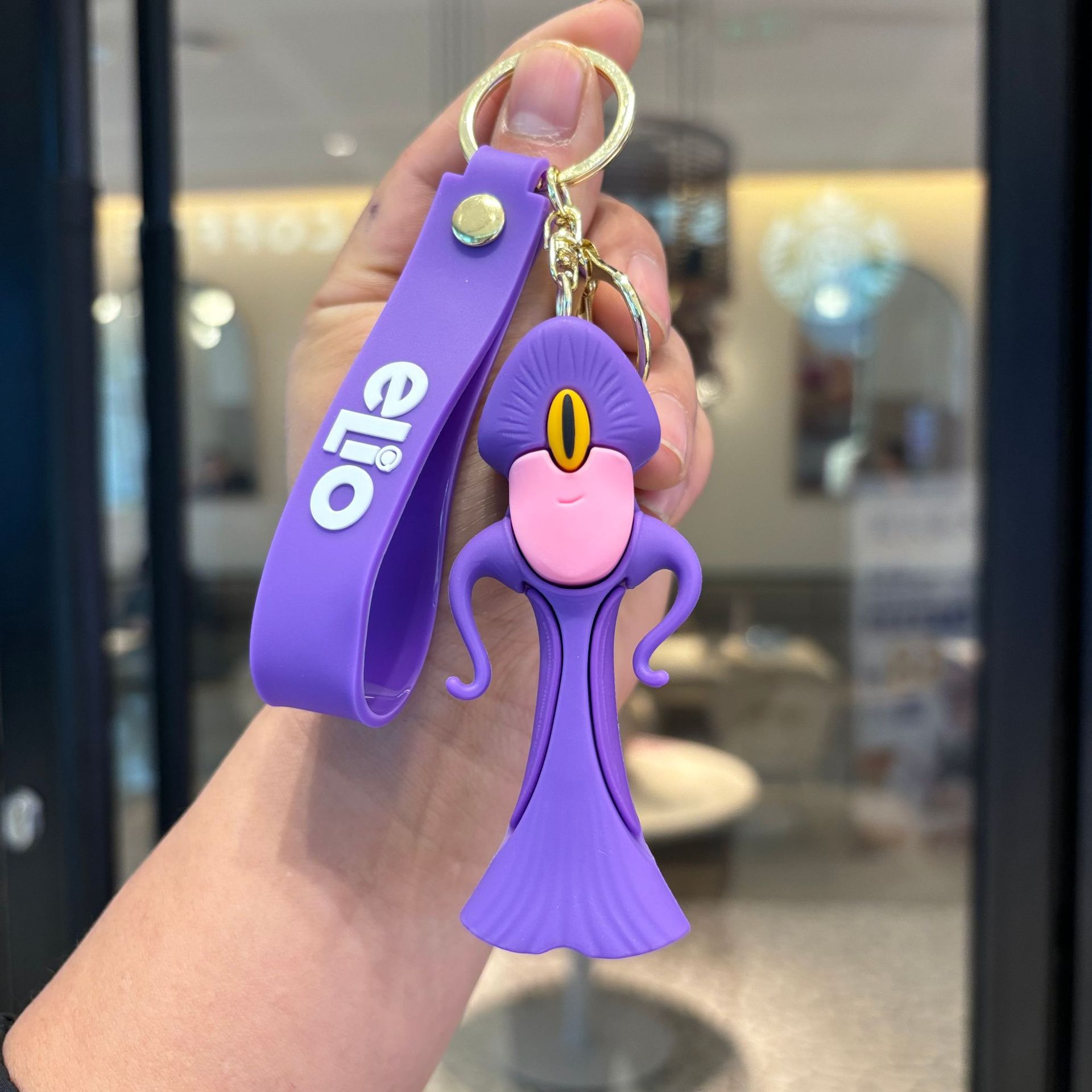 Cartoon transfronterizo Earth Envoy Keychain Colgante Keychain Car accesorios bolsos lindos para hombres y mujeres pequeños regalos