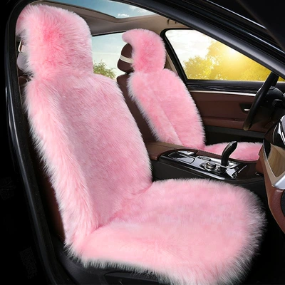 Seat cushion, seat cover cushion autumn and winter front - pink-single-seat