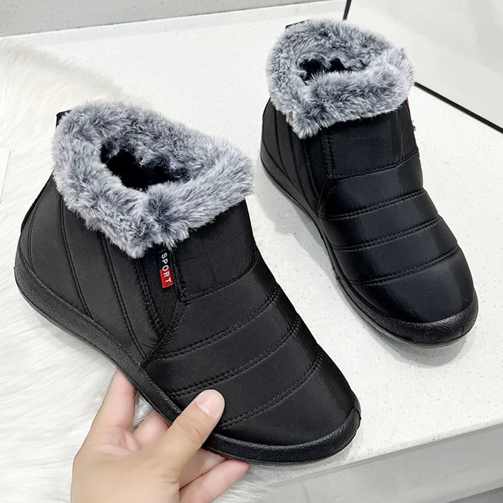 Универсальные хлопковые сапоги для мужчин и женщин, однотипные, на флисовой подкладке, утепленные зимние сапоги, новая модель зимы 2025 года, легкие и теплые, экспортные хлопковые сапоги.