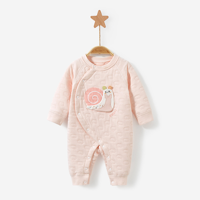 Mono de bebé para otoño e invierno, recién nacido, de algodón puro, cálido, fino, acolchado, unisex, conjunto de otoño, ropa de bebé
