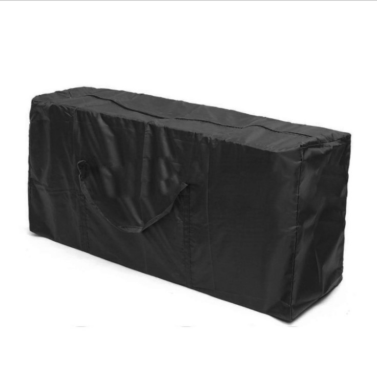 Cross-border tas penyimpanan furnitur luar ruangan tas penyimpanan bantalan hitam 210D kain Oxford