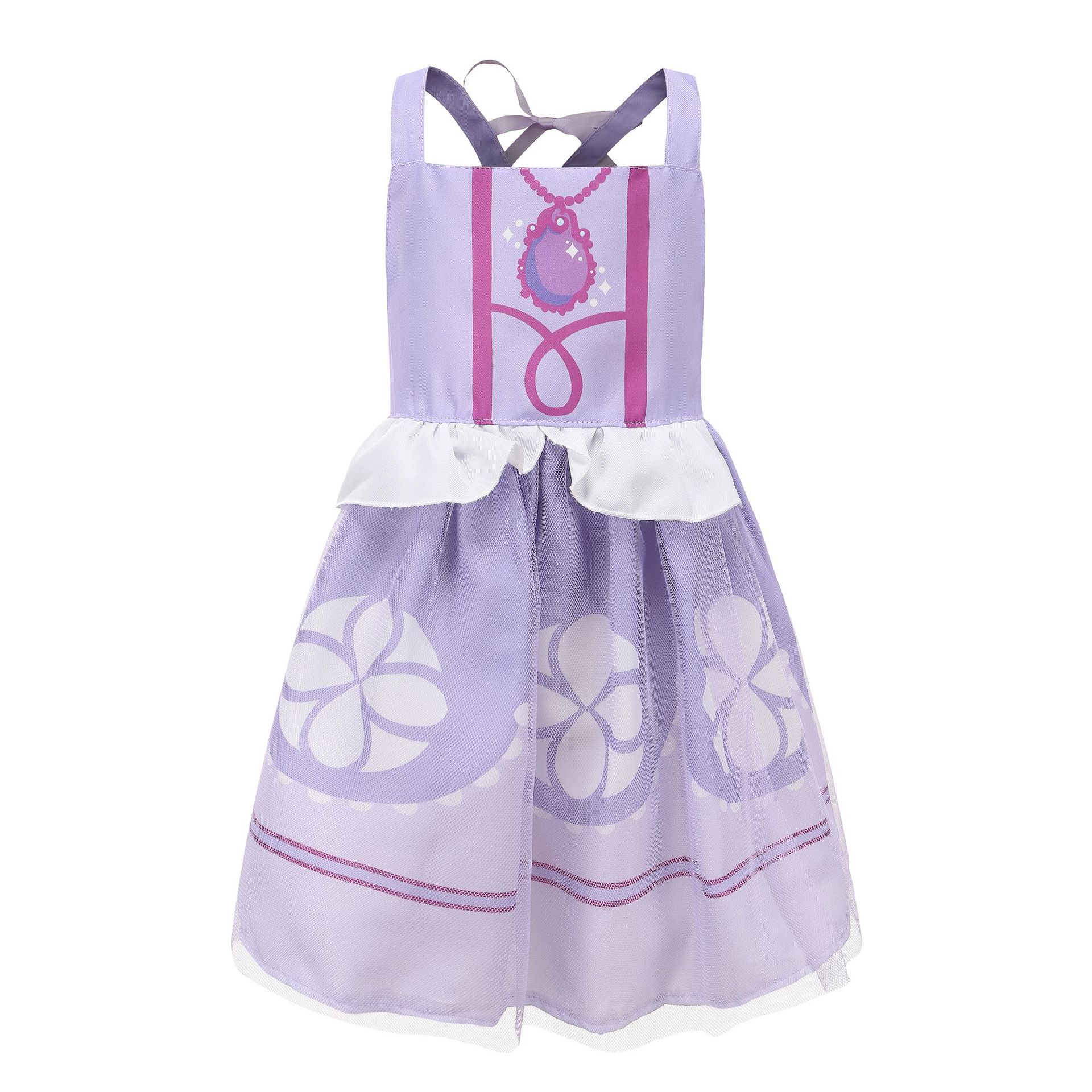 200g Weight Children's Dress Children's Clothing Type Polyester Fabric Type Skirt Sets Sets Type 1 Piece Quantity Masquerade, Daily, Party Occasion Collarless Neckline Slim Fit Type Cartoon Pattern Summer Season Girl'S Gender Princess Style Princess Cartoon Polyester Girls Dresses 7