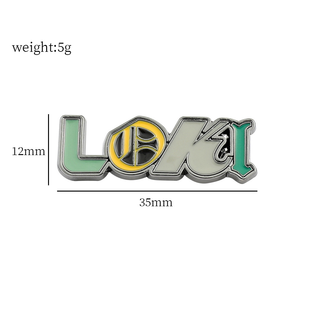 Nuevo broche de película europea y americana de Marvel transfronteriza Moonlight Knight Crimson Bruja Loki Thanos esmalte PIN