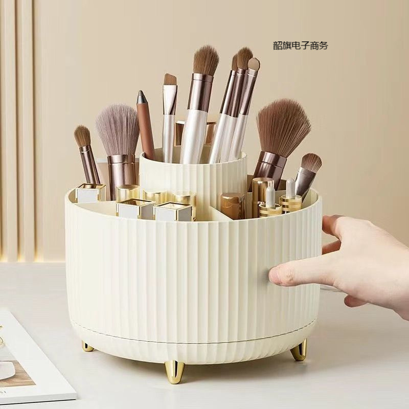 Caja de almacenamiento de cosméticos de alta calidad de escritorio delineador de ojos de cañón de almacenamiento rotativo de 360 grados de lápiz labial image 2