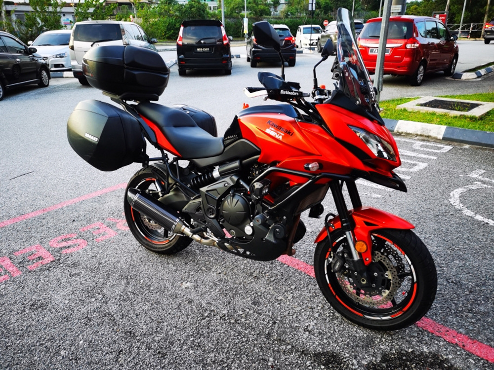 Motorcycle Yoshimura R77 modified exhaust pipe full carbon fiber tail section exhaust MT07 R3 GSX250R Kawasaki