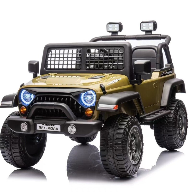 Children's Electric Car, Four-Wheel Off-Road Vehicle, Baby Can Sit on a Double Four-Wheel Drive Rechargeable Car, Large-Sized Wrangler Stroller