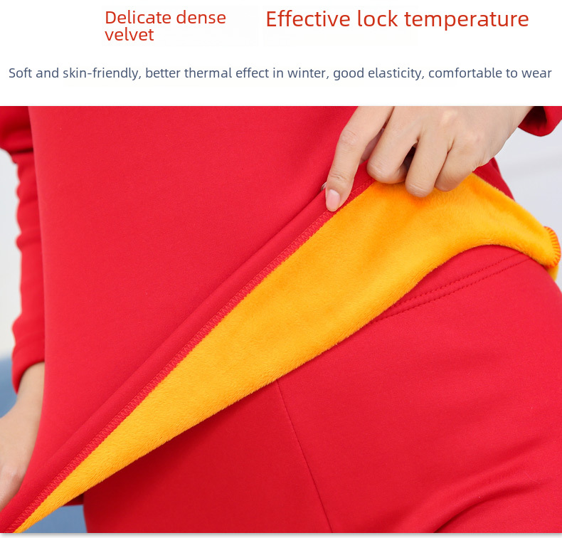 Winter plus fertilizer to increase thermal underwear women plus velvet padded cold cotton sweater men's large size autumn clothes autumn pants wholesale