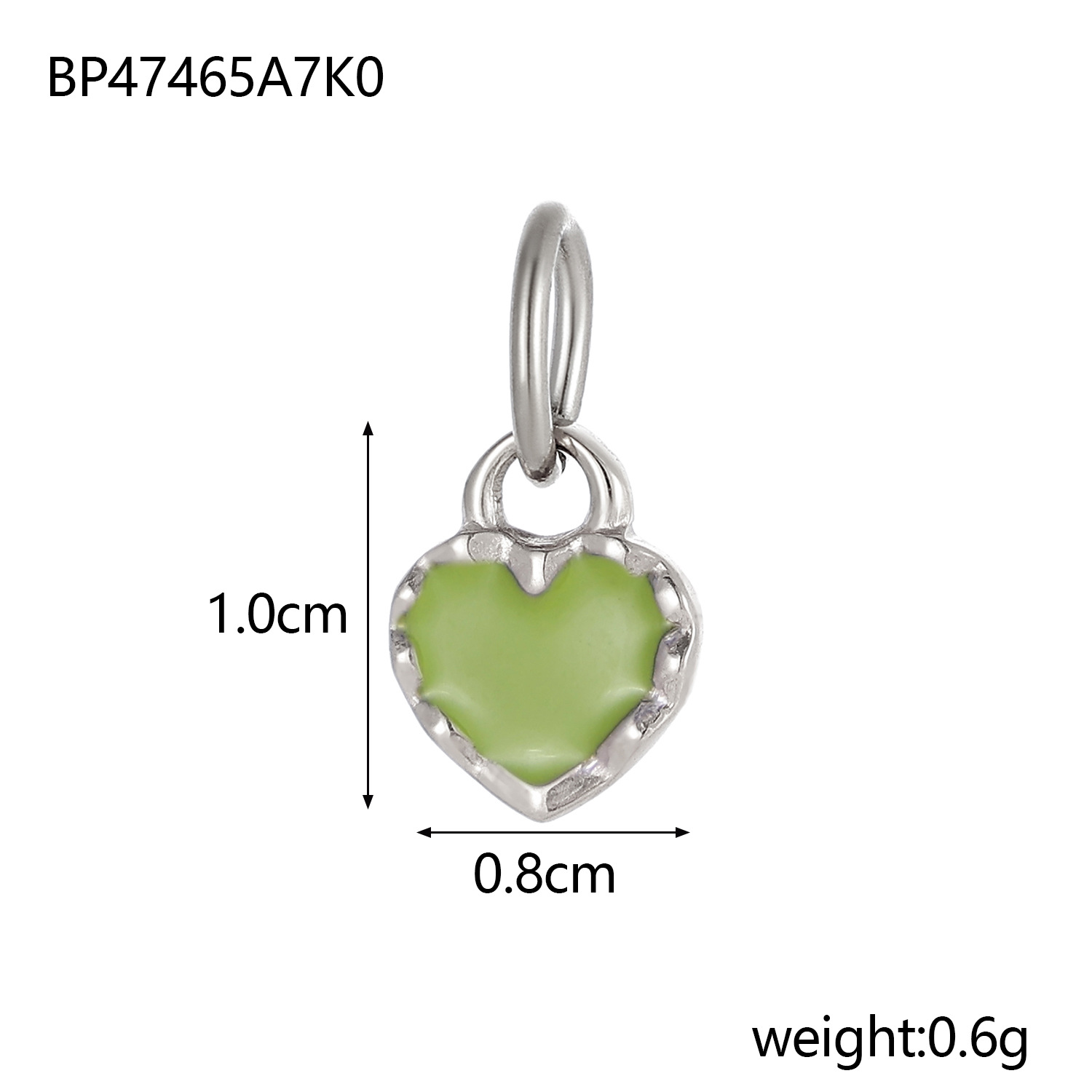 2g Weight Pendant Jewelry Making Type 8*10mm Jewelry Making Size DIY Jewelry Accessories Classification 1 Piece Quantity Titanium Steel Material Heart Shape Pattern Plating Design Simple Style Style 1 Piece 8*10mm Titanium Steel Heart Shape Pendant 9