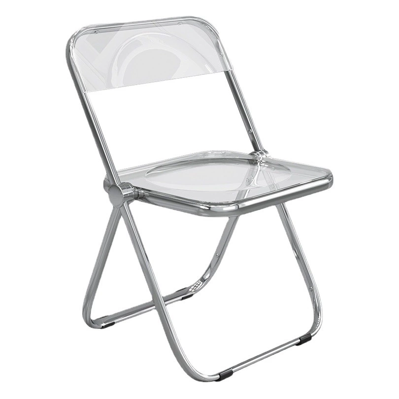 Прозрачный складной стул ins, Интернет-кресло для макияжа знаменитостей, магазин чая с молоком, фотостул, домашний обеденный стул, акриловый прозрачный стул