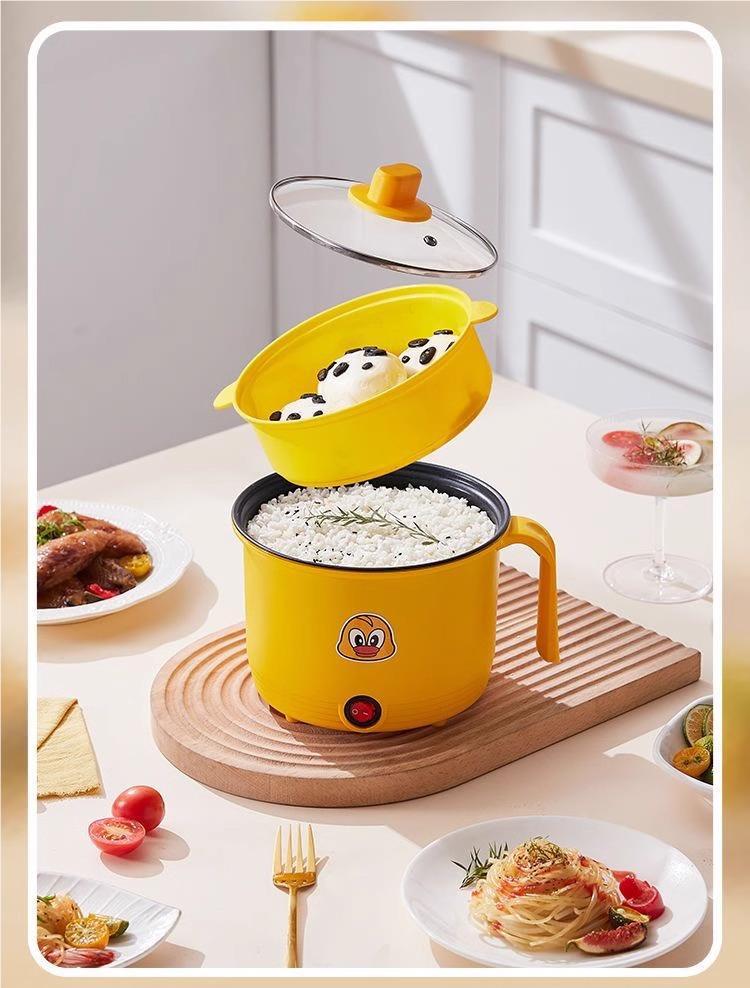 Multifunctional Mini Electric Cooker Steamer and Cooker All in One Non Stick Pot for Dorm Home Use overview