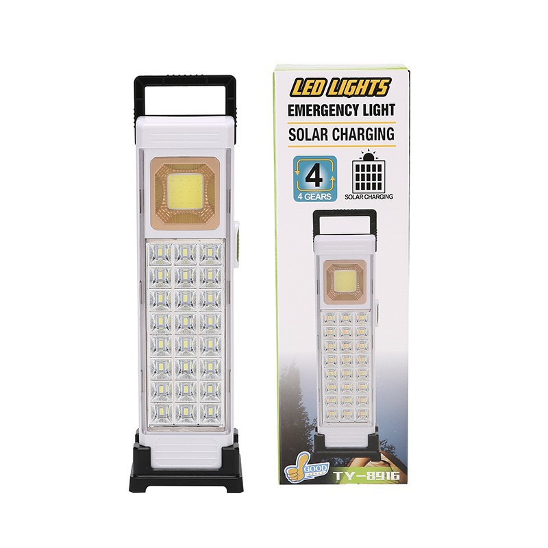 Lámpara de iluminación recargable móvil solar de alta potencia luz de emergencia portátil luz de camping al aire libre image 1