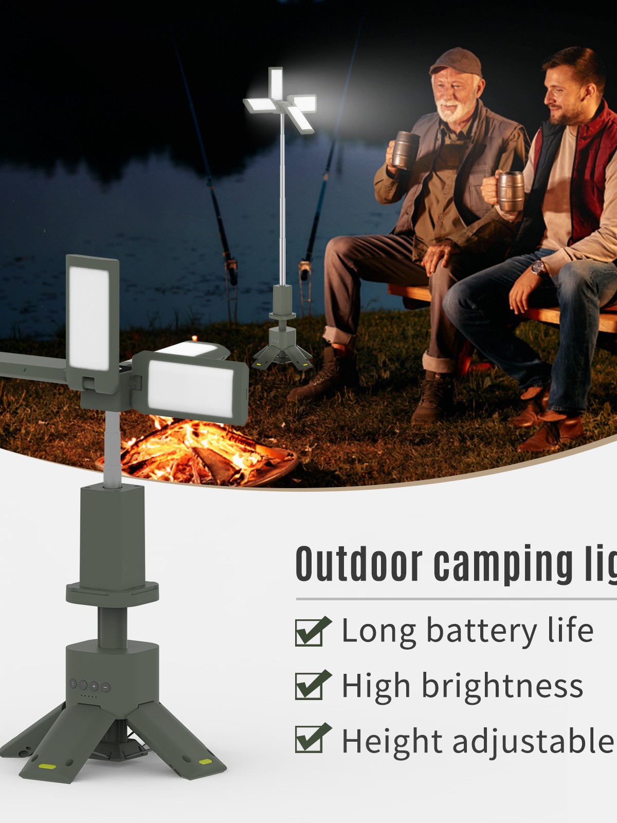 Extra-long handheld waterproof tubing for camping charging 5