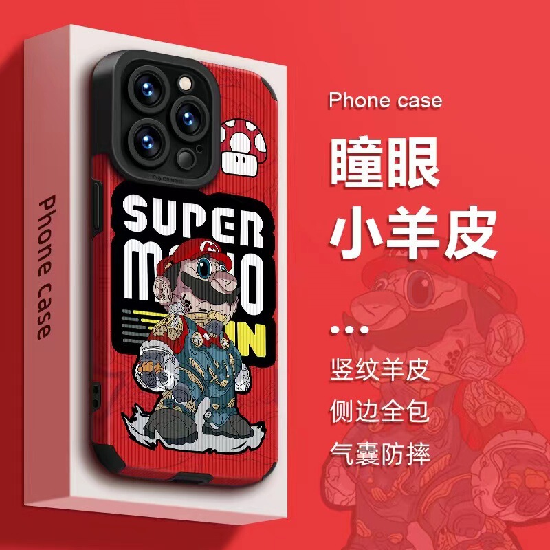 Samsung A23 Mobile Phone Case for Foreign Trade A53 Fun Mario A32 Protective Case Women's A13 Fashion Brand Personality Full Bag Samsung A23 Mobile Phone Case for Foreign Trade A53 Fun Mario A32 Protective Case Women's A13 Fashion Brand Personality Full Bag