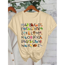 S 66221 Printed Casual Crew Neck Women's Tee ӡ������Բ��Ů