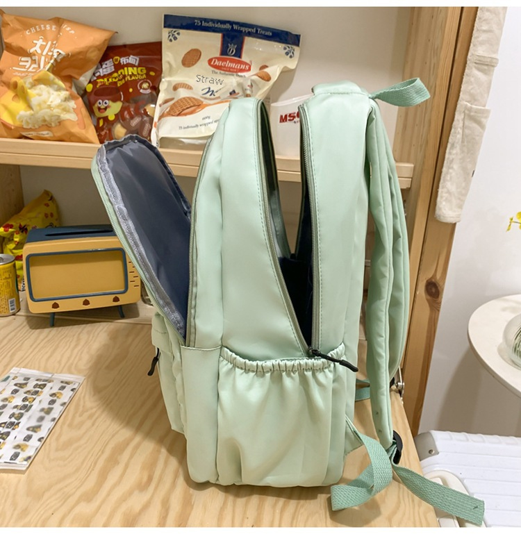 Schoolbag Women's Small Fresh Large Capacity Backpack for Primary and Secondary School Students Travel Durable Fashion All-match Backpack