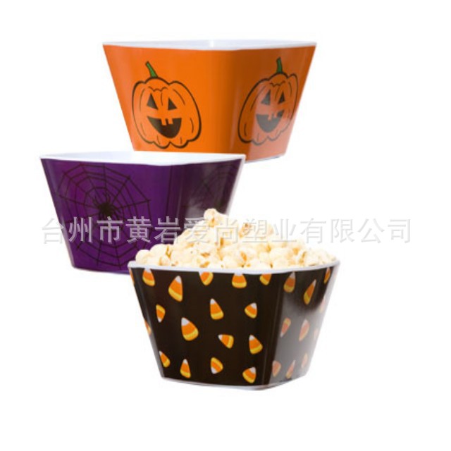 BSCI外贸出口食品级可印花塑料一次性爆米花桶