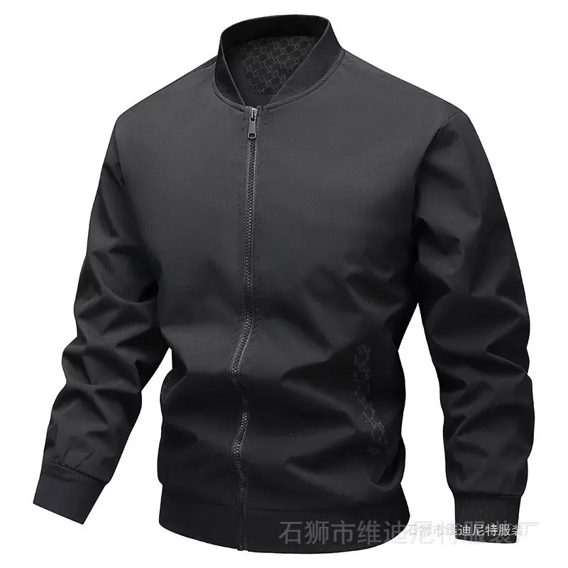 大码棒球服男2025春秋新款潮牌宽松加大码夹克衫男胖子时尚外套男