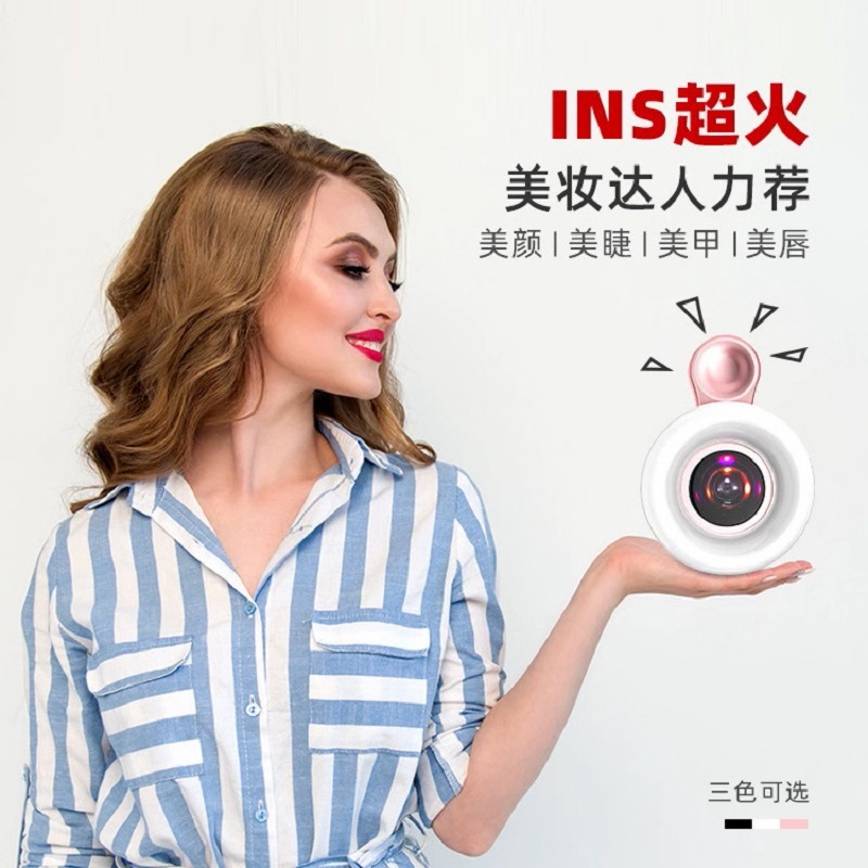 Lente de teléfono móvil 15x lente macro belleza tiro pestañas uñas belleza pupila belleza foto relleno luz LQ190