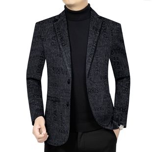 Winter woolen suit men's casual woolen coat for young and middle-aged men