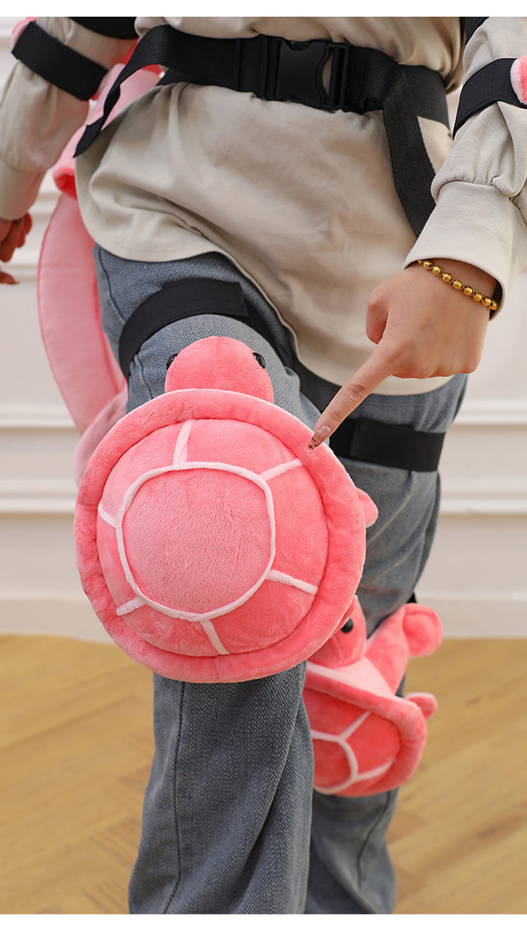 Cartoon Ski Protective Gear, Small Turtle Plush Toy, Cute Turtle Hip and Knee Pads, Anti-Fall Cushion for Adults and Children