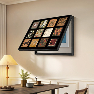 New French-Style Electric Meter Box Decorative Painting for Dining Room, Horizontal Version of Distribution Box Cover Hanging Painting, No-Drill Switchboard Living Room Mural