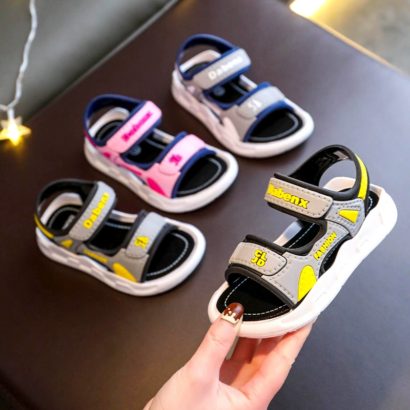 Zhongden Boy Boy Soft подошва нескользкая обувь 2024 новая летняя детская обувь сандалия заводская поставка
