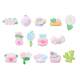 cartoon mini fence garden cream glue diy handmade hairpin refrigerator sticker material resin accessories wholesale